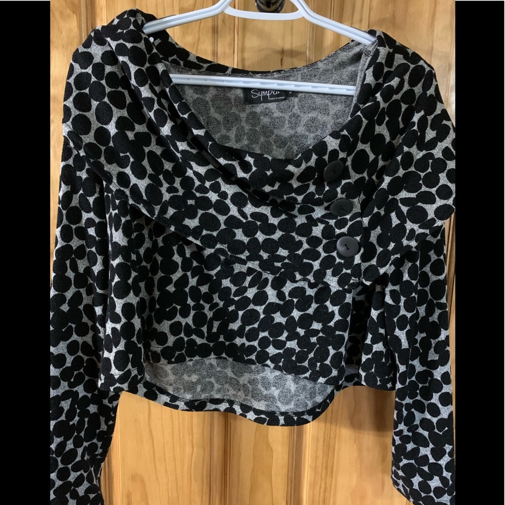 Sympli Short Top Black Dot Size 10